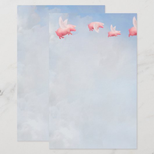 Papeterie Chiens volants (Devant / Derrière)