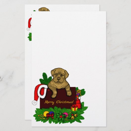 Papeterie Chiffre XMas (Devant / Derrière)