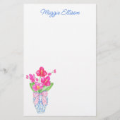 Papeterie Chinoiserie Aquarelle Ginger Jar Orchid (Devant)