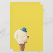 Papeterie Chiot à crème glacée - Sucré et frais (Devant / Derrière)