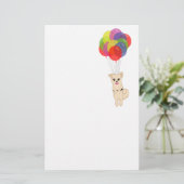 Papeterie Chiot avec ballons (Debout devant)