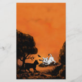 Papeterie Chiot avec chat et chauve-souris noirs, Happy Hall (Devant)