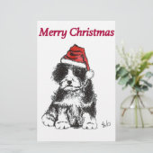 Papeterie Chiot de Noël (Debout devant)