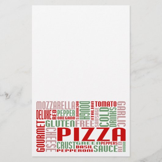 Papeterie chitChat à la pizza (Devant)