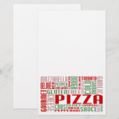 Papeterie chitChat à la pizza (Devant / Derrière)