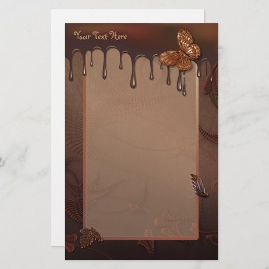 Papeterie Chocolat doux (Devant / Derrière)