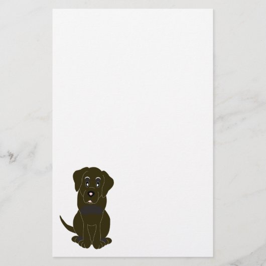 Papeterie Chocolat Labrador Chien Design (Devant)