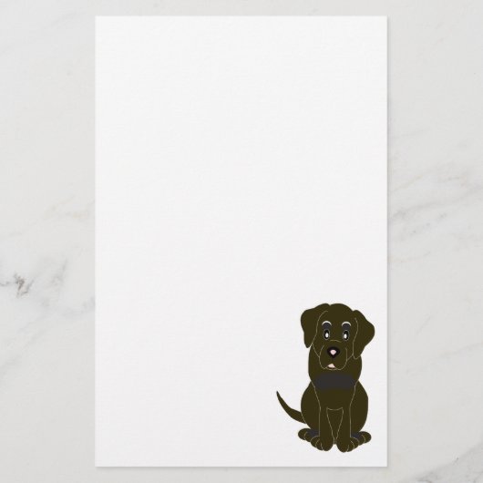 Papeterie Chocolat Labrador Chien Design (Dos)