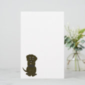 Papeterie Chocolat Labrador Chien Design (Debout devant)