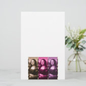 Papeterie Chocolat rose violet Poster de animal Mona Lisa (Debout devant)