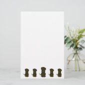 Papeterie Chocolate Labrador Dog Design (Debout devant)