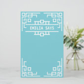 Papeterie Choisissez votre frontière géométrique d'art déco (Debout devant)