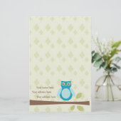 Papeterie Chouette douce simple (Debout devant)