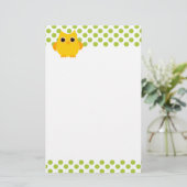 Papeterie Chouette jaune brillante (Debout devant)