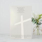 Papeterie Christian Cross Stationery On Grey (Debout devant)