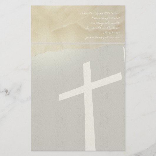 Papeterie Christian Cross Stationery On Grey (Devant)