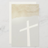 Papeterie Christian Cross Stationery On Grey (Devant / Derrière)