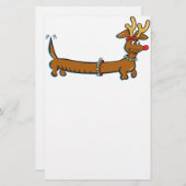 Papeterie Christmas Dachshund (Devant / Derrière)