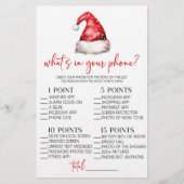 Papeterie Christmas What's In Your Phone Baby shower Jeu (Devant)