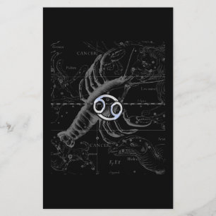 Papeterie Chrome comme signe du cancer Zodiac sur Hevelius