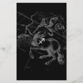 Papeterie Chrome Sagittarius Zodiac Sign Hevelius circa 1690 (Devant)