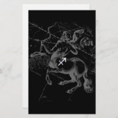 Papeterie Chrome Sagittarius Zodiac Sign Hevelius circa 1690 (Devant / Derrière)