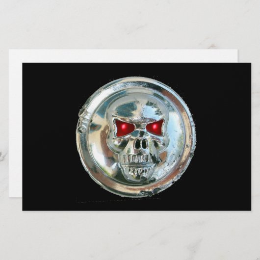 PAPETERIE CHROME SKULL (Devant / Derrière)