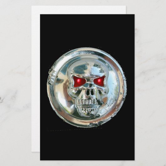 PAPETERIE CHROME SKULL (Devant / Derrière)