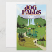 Papeterie Chutes de Jog,Chutes de Jog,taluk de Sagara du Kar (Devant / Derrière)