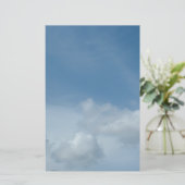 Papeterie Ciel bleu et nuages blancs. (Debout devant)