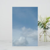 Papeterie ciel bleu et nuages blancs (Debout devant)