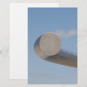 Papeterie Ciel bleu métallique (Devant / Derrière)