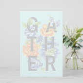 Papeterie Citation de collecte de fleurs (Debout devant)