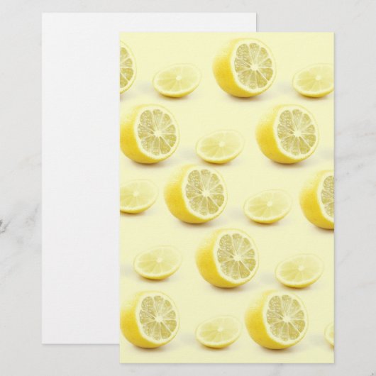 Papeterie citron fixe (Devant / Derrière)