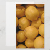Papeterie Citron jaune aigre (Devant / Derrière)