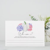 Papeterie Citrouille avec fleurs - Qui suis-je Jeu de douche (Debout devant)