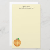 Papeterie Citrouille d'automne élégant (Devant / Derrière)