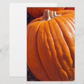 Papeterie Citrouille orange (Devant / Derrière)