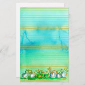 Papeterie Citrouilles fantômes d'automne liés (Devant / Derrière)