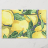 Papeterie Citrus citron - Qui suis-je jeu de douche nuptiale (Dos)