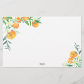 Papeterie Citrus - Qui suis-je jeu de douche nuptiale (Dos)