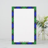 Papeterie Clan MacKay Tartan Plaid (Debout devant)