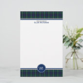 Papeterie Clan Mackenzie Tartan Monogram (Debout devant)