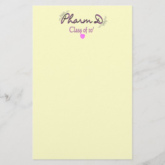 Papeterie Classe de Pharm D du ROSE 2010 (Devant)