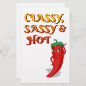 Papeterie Classé Sassy Et Hot Pepper Diva (Devant / Derrière)
