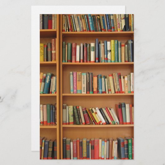 Papeterie Classic book shelf pattern (Devant / Derrière)