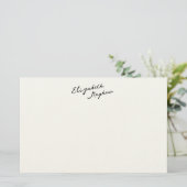Papeterie Classic Handwritten Name Monogram Stationery (Debout devant)