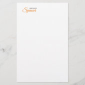 Papeterie Classic Plain Simple Clean Nom professionnel (Devant)