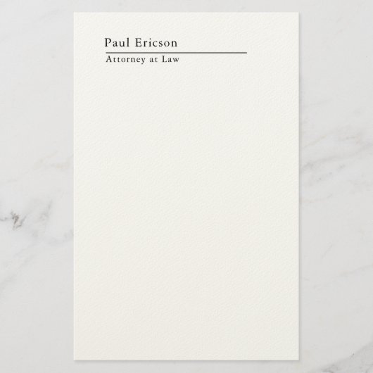 Papeterie Classical Elegant Plain Professional (Devant)