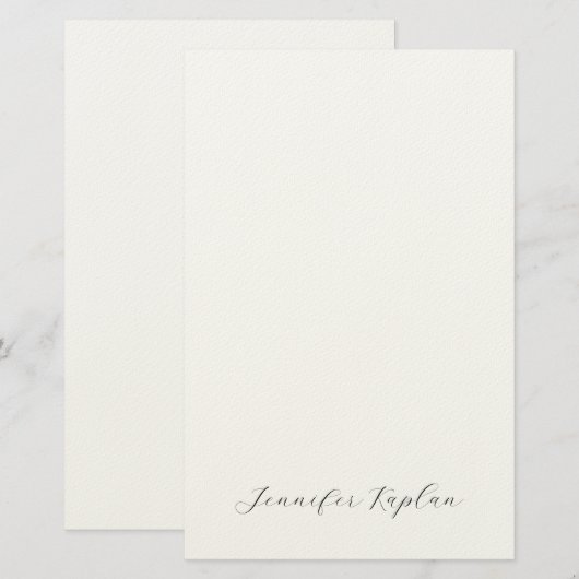 Papeterie Classical Handwriting Minimalist Professional (Devant / Derrière)